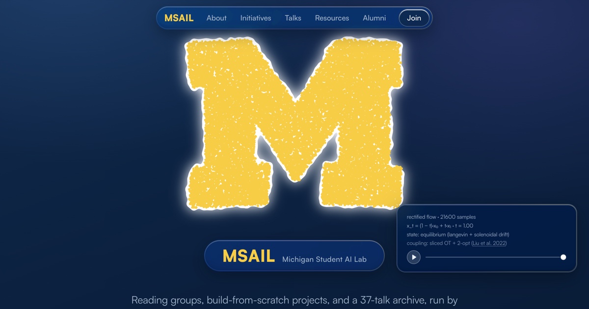 MSAIL · Michigan Student Artificial Intelligence Lab